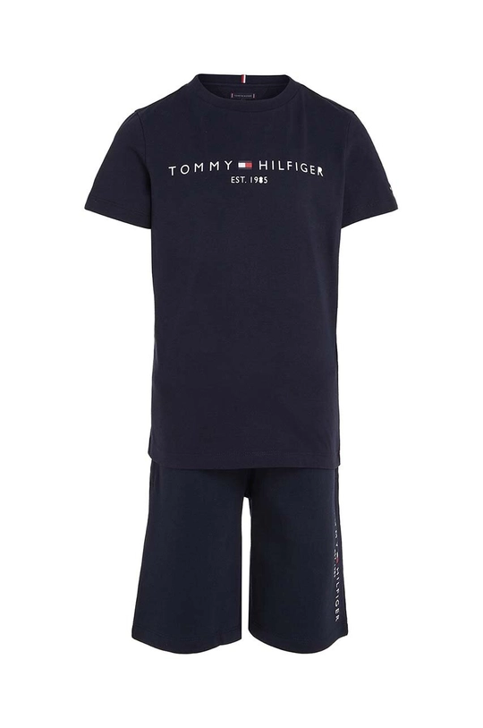 Detská bavlnená súprava Tommy Hilfiger tmavomodrá