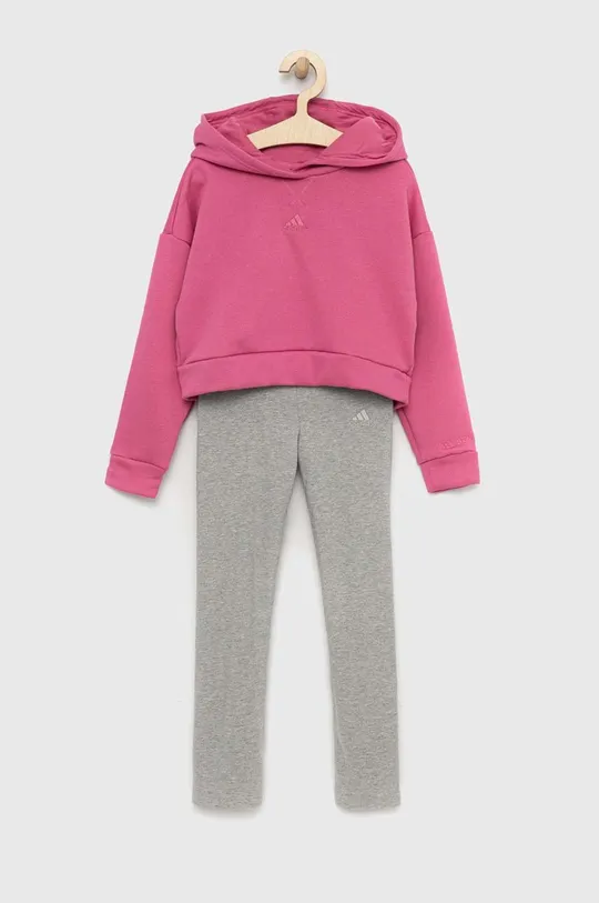 fioletowy adidas dres dziecięcy G HOOD Dziewczęcy