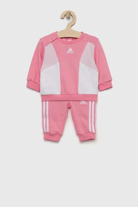 różowy adidas dres dziecięcy I 3S CB FT JOG Dziewczęcy