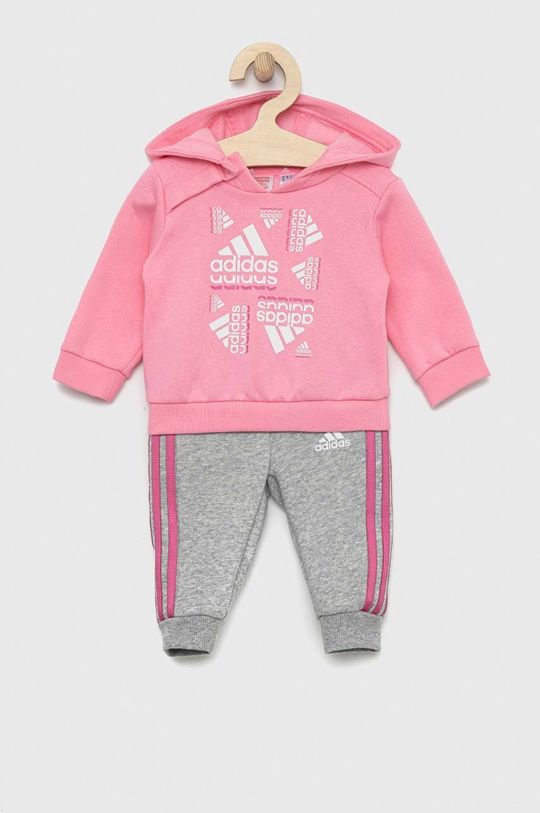 różowy adidas dres dziecięcy I BLUV FL Dziewczęcy