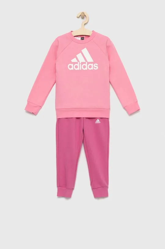 Παιδική φόρμα adidas LK BOS JOG ροζ