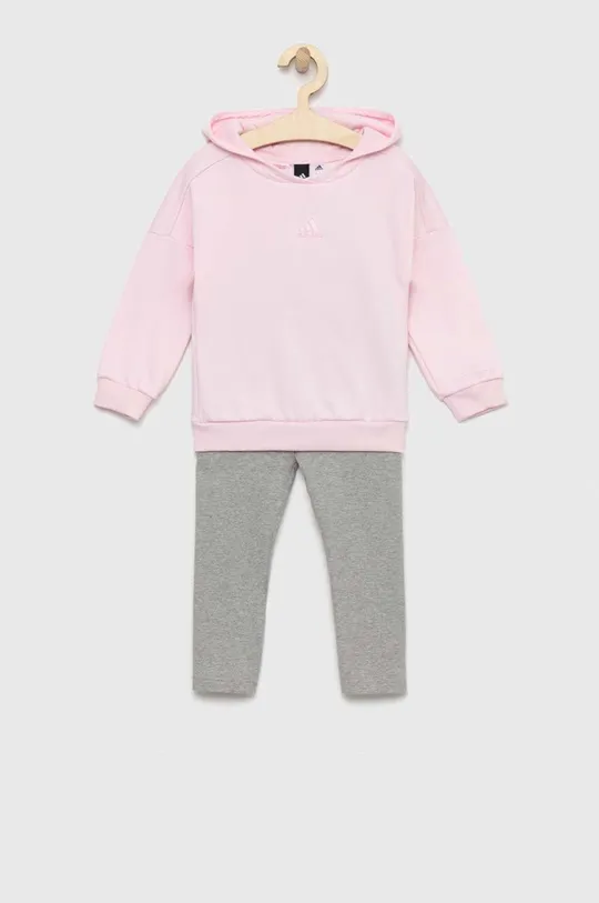 рожевий Дитячий комплект adidas IN G HOOD FL Для дівчаток