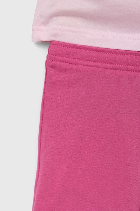 рожевий Дитячий бавовняний комплект adidas LK BL CO T