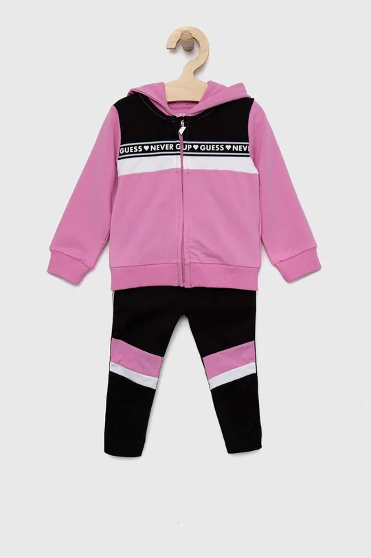 фиолетовой Спортивный костюм для младенцев Guess Для девочек