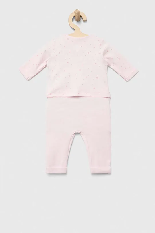 OVS komplet bawełniany niemowlęcy różowy