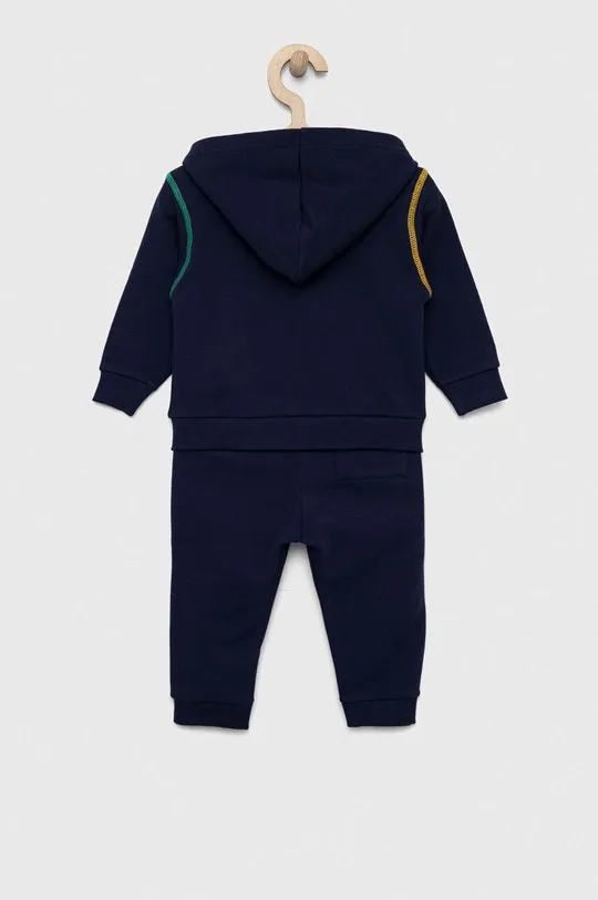 Дитячий бавовняний спортивний костюм United Colors of Benetton темно-синій