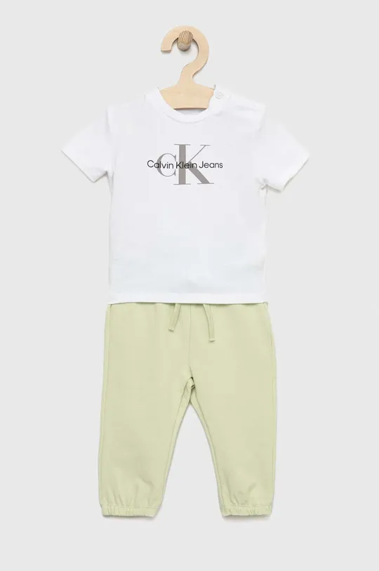 Комплект для немовлят Calvin Klein Jeans зелений