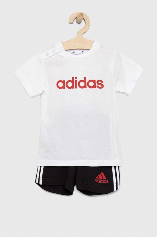 bijela Pamučna dječja trenirka adidas I LIN CO T Dječji