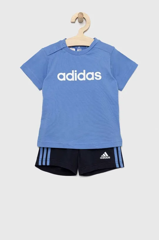 niebieski adidas komplet bawełniany dziecięcy I LIN CO T Dziecięcy