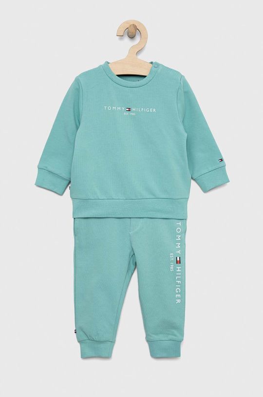 jasny turkusowy Tommy Hilfiger dres niemowlęcy Dziecięcy