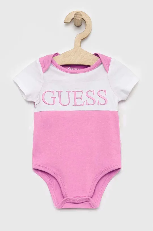 Komplet za dojenčka Guess vijolična
