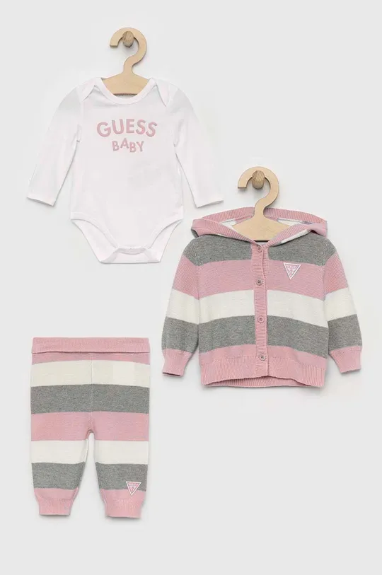 рожевий Комплект для немовлят Guess Дитячий