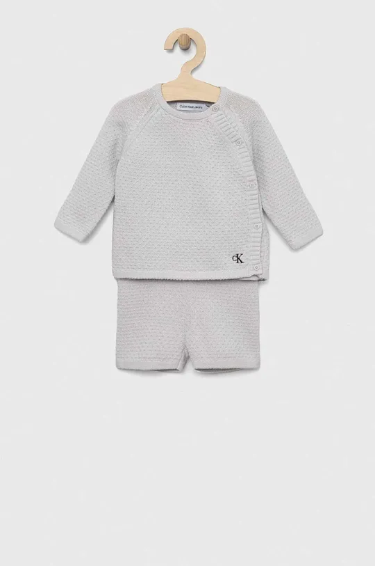сірий Дитячий бавовняний комплект Calvin Klein Jeans Дитячий