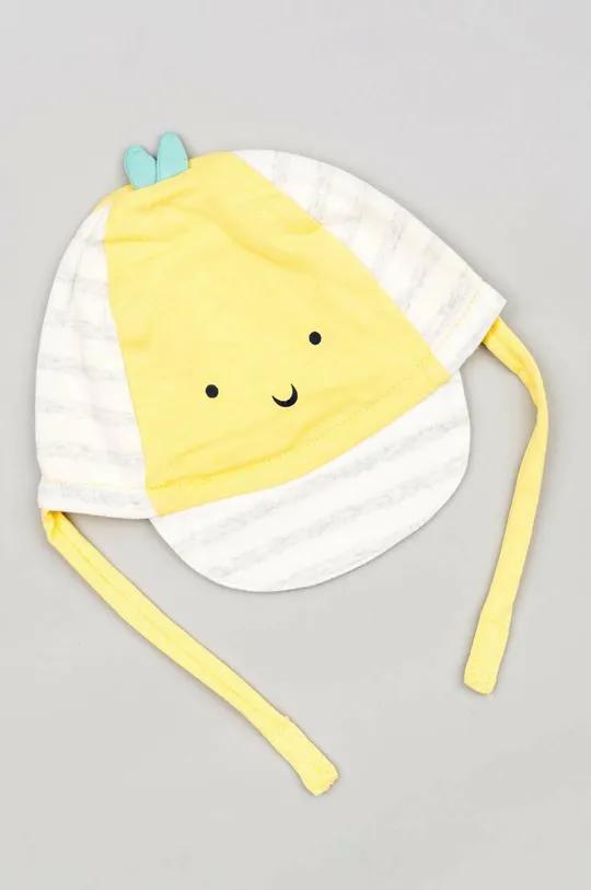 żółty zippy komplet bawełniany niemowlęcy