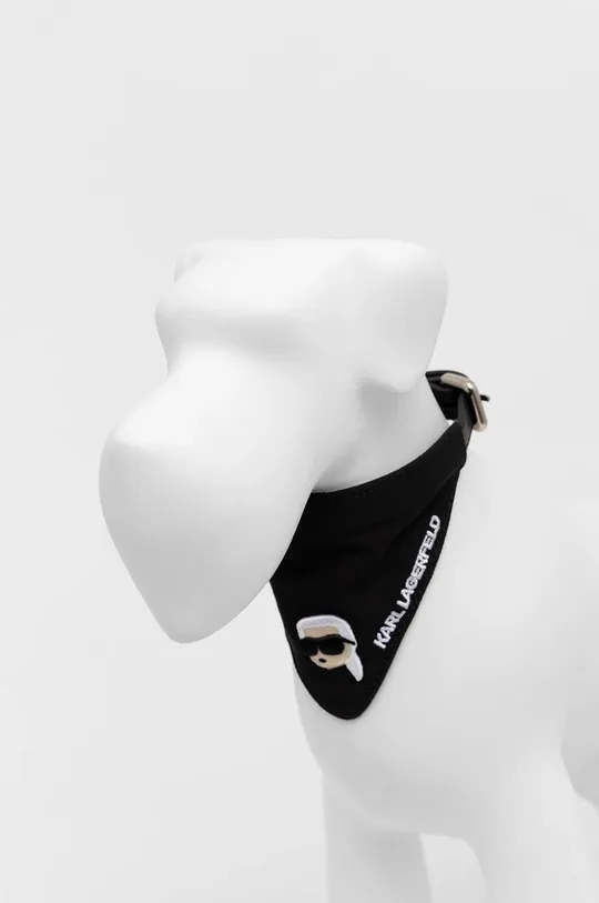 czarny Karl Lagerfeld bandana dla pupila Unisex