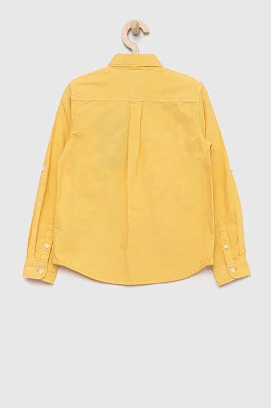 Παιδικό βαμβακερό πουκάμισο Guess κίτρινο