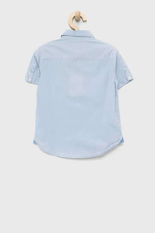 Παιδικό βαμβακερό πουκάμισο Pepe Jeans Misterton μπλε