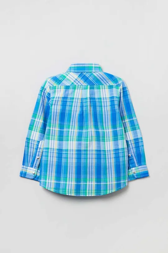 Παιδικό βαμβακερό πουκάμισο OVS μπλε