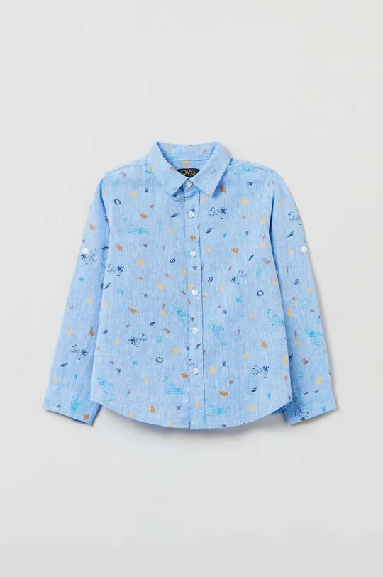 μπλε Παιδικό πουκάμισο OVS Για αγόρια