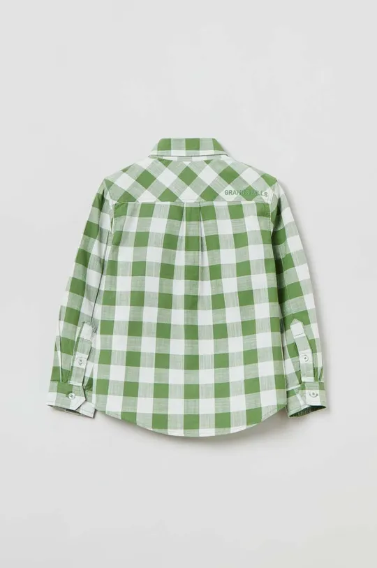 Παιδικό βαμβακερό πουκάμισο OVS πράσινο