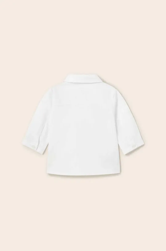 Bavlnená košeľa pre bábätká Mayoral Newborn biela