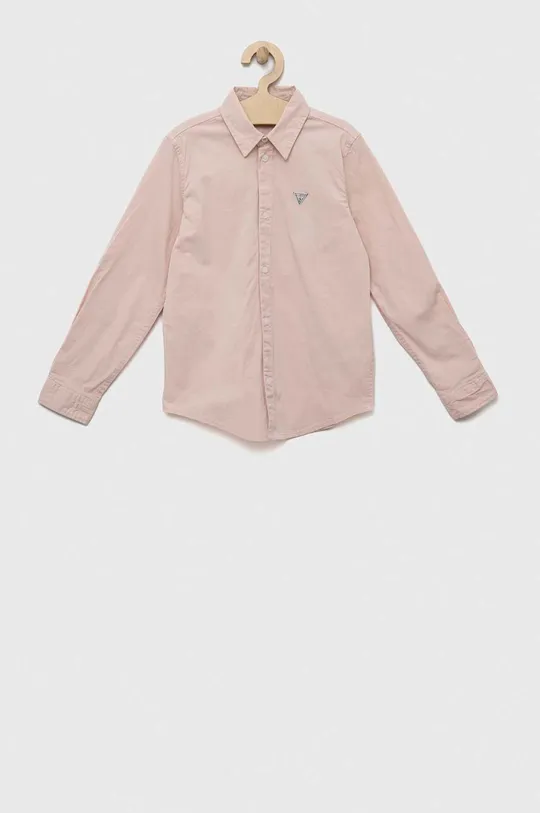 Παιδικό πουκάμισο Guess ροζ