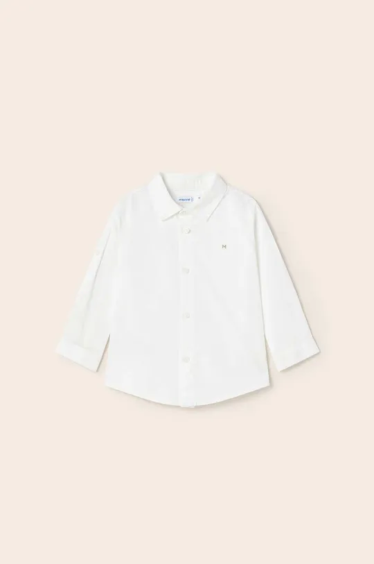 Детская хлопковая рубашка Mayoral белый