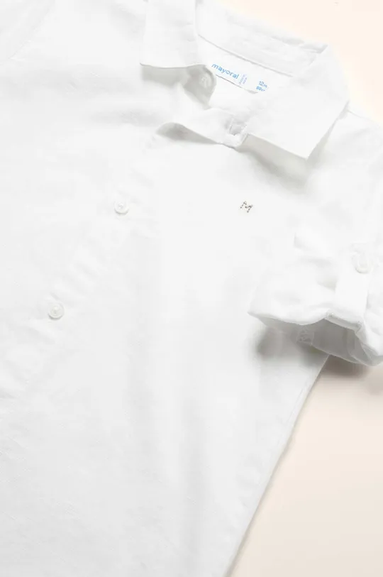 белый Детская хлопковая рубашка Mayoral