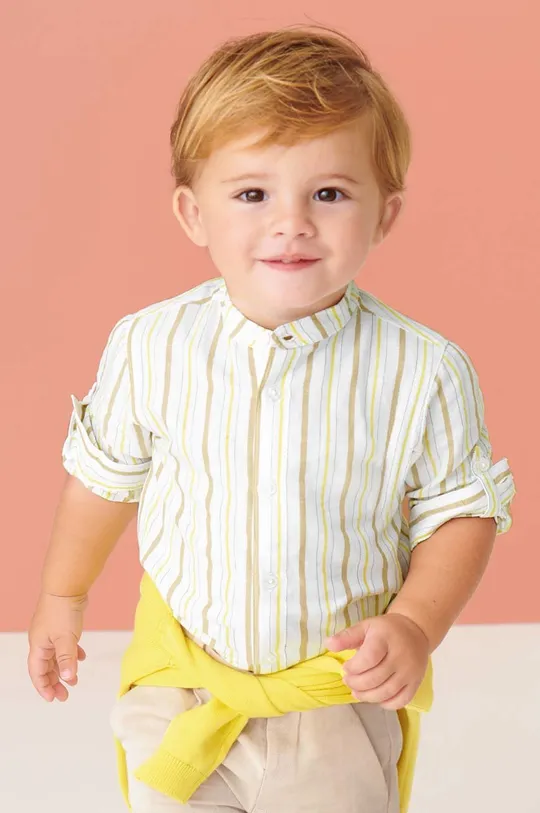 мультиколор Детская рубашка с примесью льна Mayoral Для мальчиков