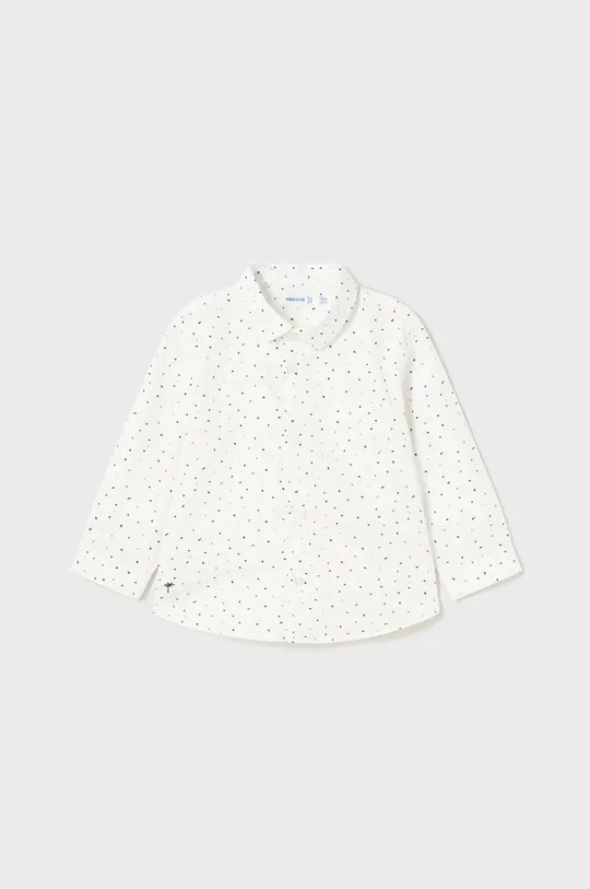 λευκό Μωρό βαμβακερό πουκάμισο Mayoral Για αγόρια