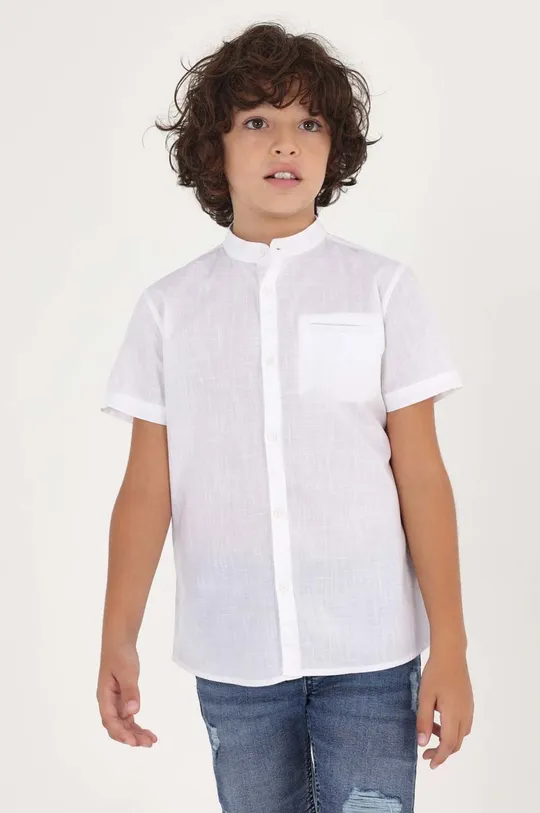 Otroška bombažna srajca Mayoral bela