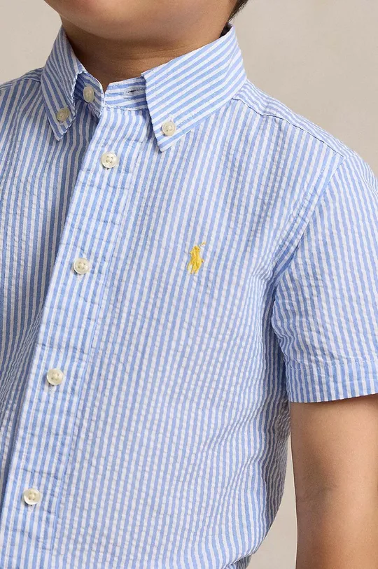 mornarsko plava Dječja pamučna košulja Polo Ralph Lauren