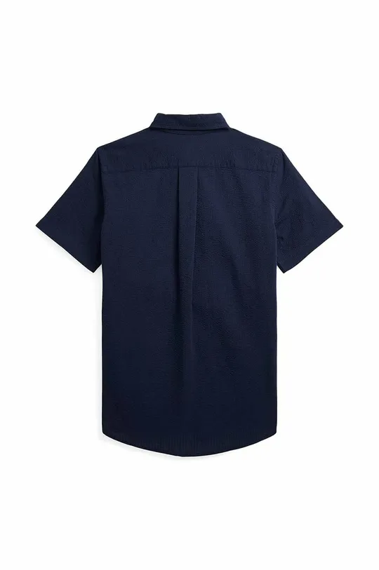Дитяча бавовняна сорочка Polo Ralph Lauren темно-синій