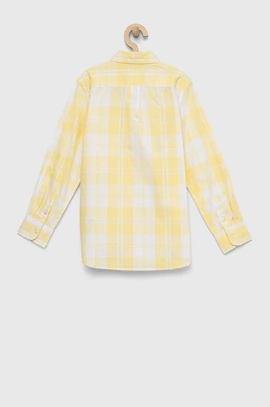 Детская хлопковая рубашка GAP жёлтый