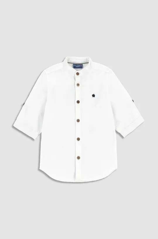 λευκό Παιδικό πουκάμισο από λινό μείγμα Coccodrillo Για αγόρια