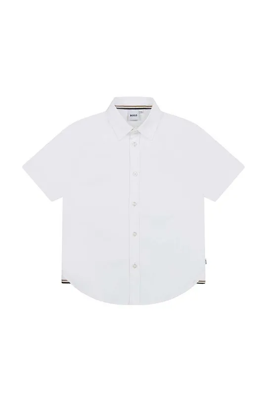 λευκό Παιδικό βαμβακερό πουκάμισο BOSS Για αγόρια