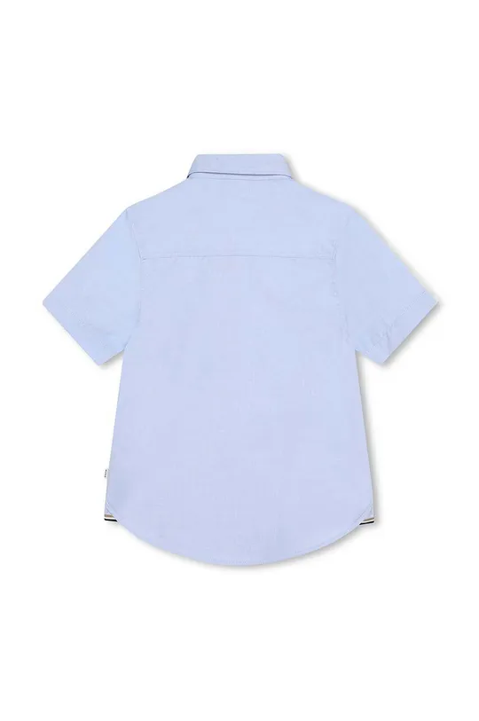BOSS koszula bawełniana dziecięca niebieski