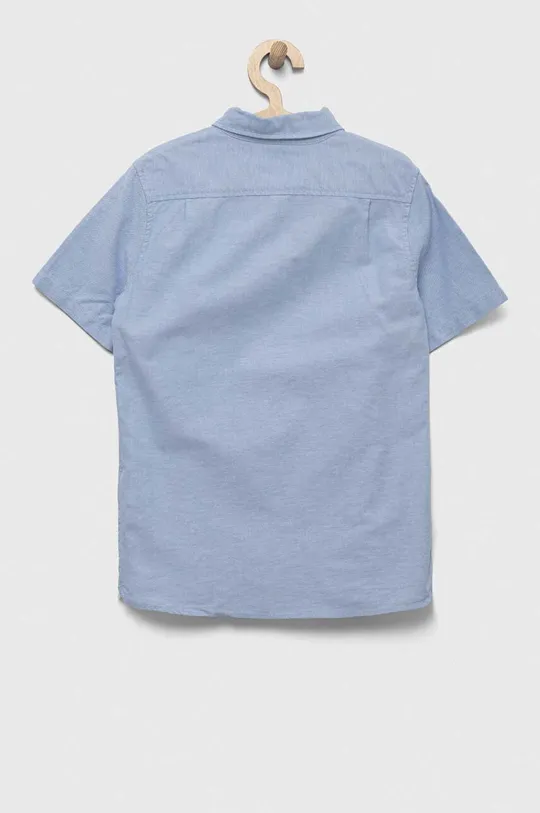 Детская хлопковая рубашка GAP голубой