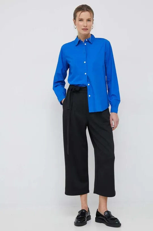 Βαμβακερό πουκάμισο Tommy Hilfiger μπλε