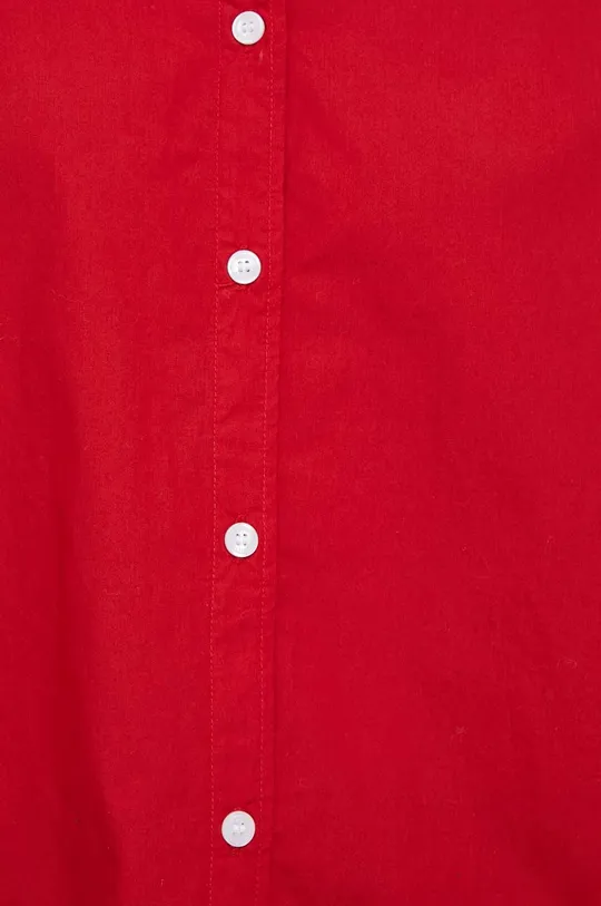 Βαμβακερό πουκάμισο Tommy Hilfiger κόκκινο