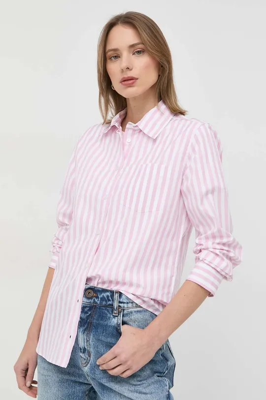 ροζ Βαμβακερό πουκάμισο Weekend Max Mara Γυναικεία
