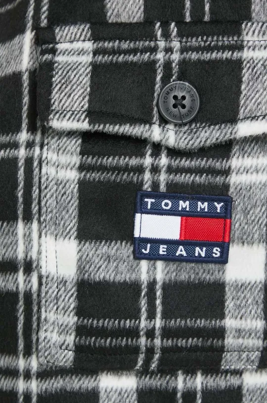 Πουκάμισο Tommy Jeans μαύρο