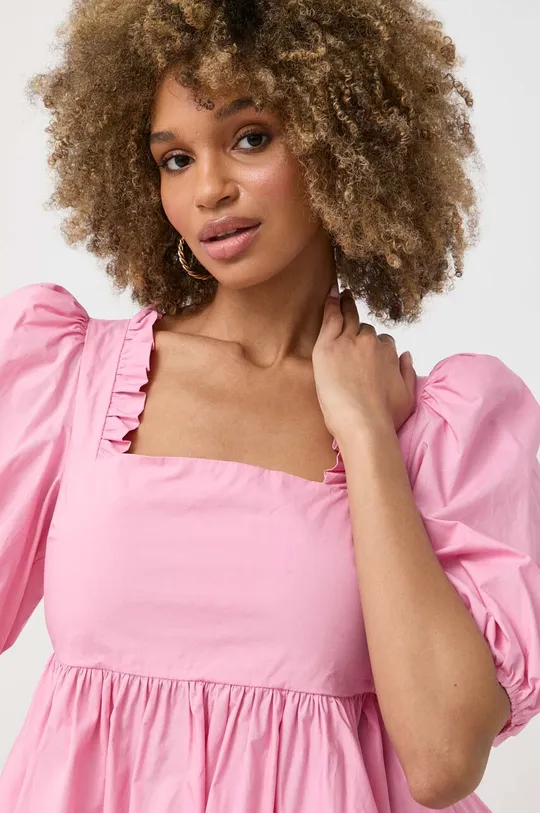 różowy Custommade bluzka bawełniana Darine