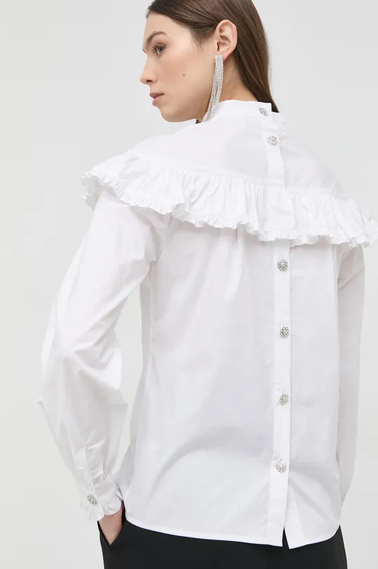 bela Bombažna srajca Custommade Ženski