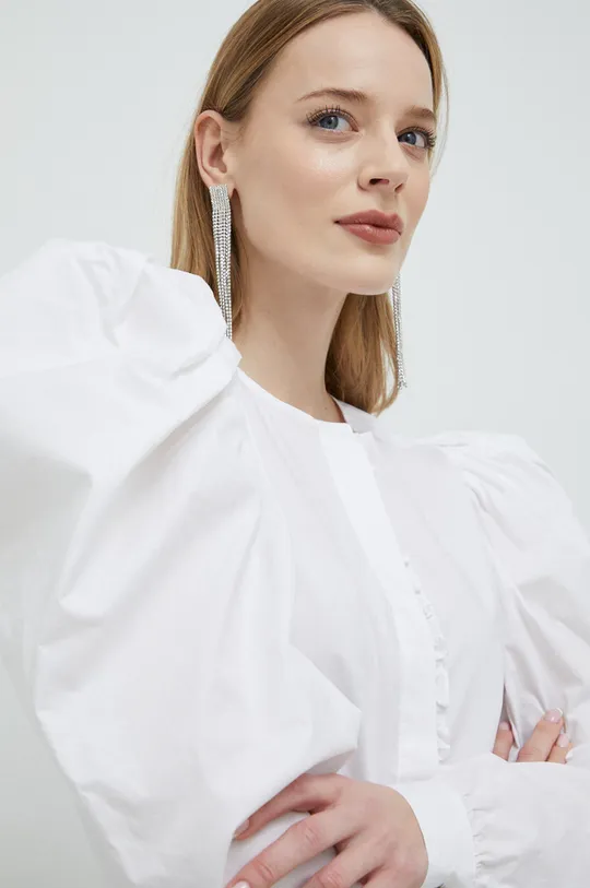 λευκό Βαμβακερό πουκάμισο Custommade Beri Γυναικεία