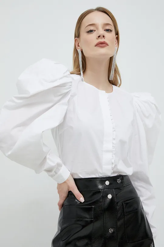 λευκό Βαμβακερό πουκάμισο Custommade Beri