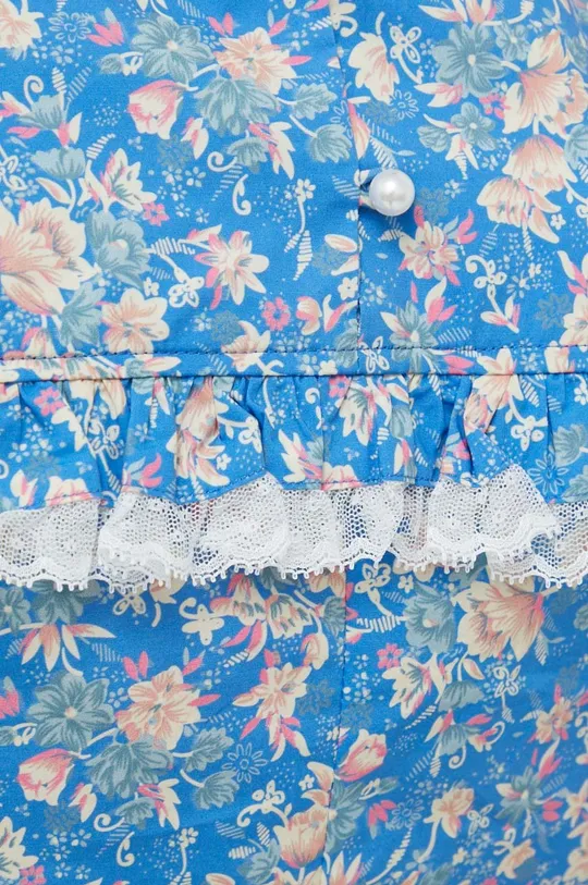 Custommade bluzka bawełniana Diem niebieski