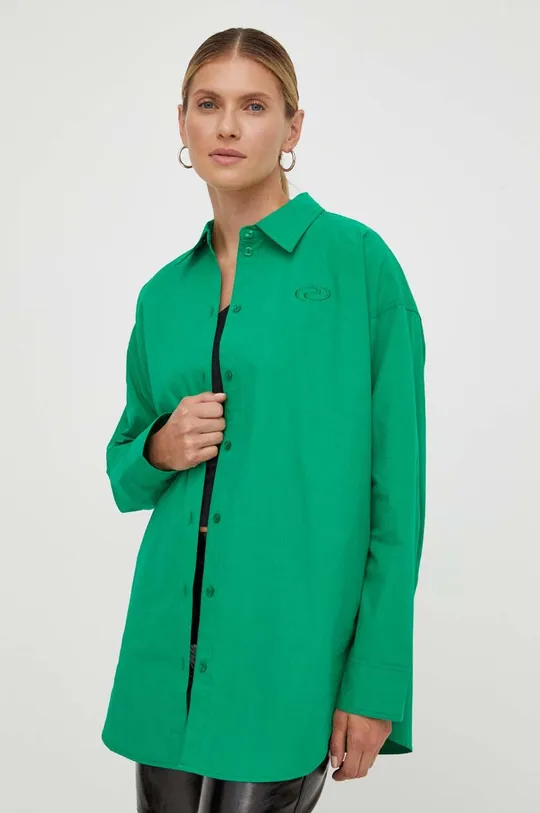 verde Résumé camicia in cotone Donna