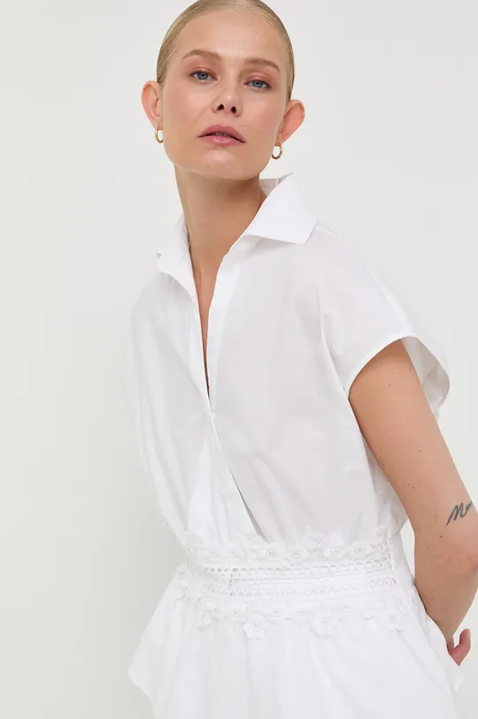 λευκό Βαμβακερή μπλούζα Liu Jo