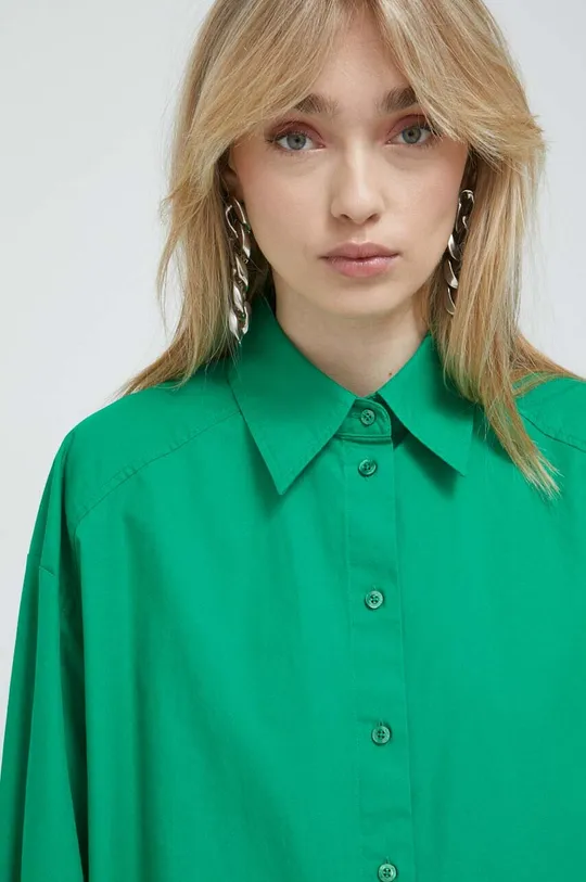 zelená Bavlněné tričko HUGO